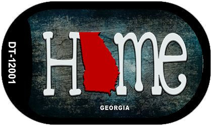 Georgia Home State Outline Novelty Dog Tag Necklace DT-12001