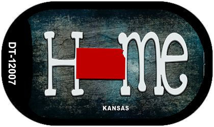 Kansas Home State Outline Novelty Dog Tag Necklace DT-12007