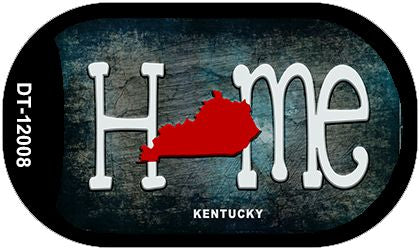 Kentucky Home State Outline Novelty Dog Tag Necklace DT-12008