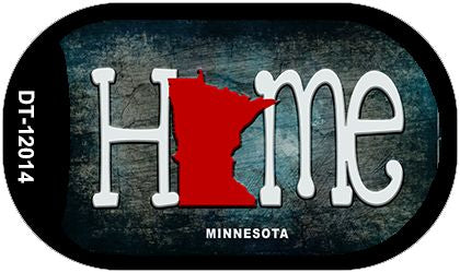 Minnesota Home State Outline Novelty Dog Tag Necklace DT-12014