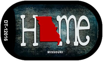Missouri Home State Outline Novelty Dog Tag Necklace DT-12016