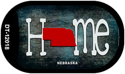 Nebraska Home State Outline Novelty Dog Tag Necklace DT-12018