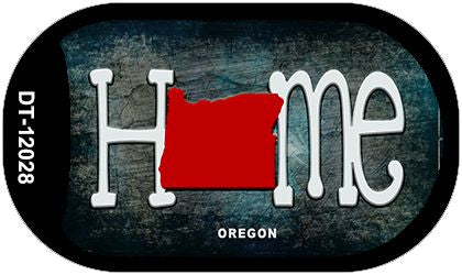 Oregon Home State Outline Novelty Dog Tag Necklace DT-12028