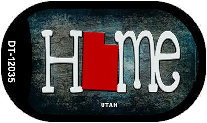 Utah Home State Outline Novelty Dog Tag Necklace DT-12035