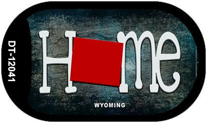 Wyoming Home State Outline Novelty Dog Tag Necklace DT-12041