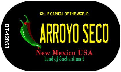 Arroyo Seco Black New Mexico Novelty Metal Dog Tag Necklace DT-12053