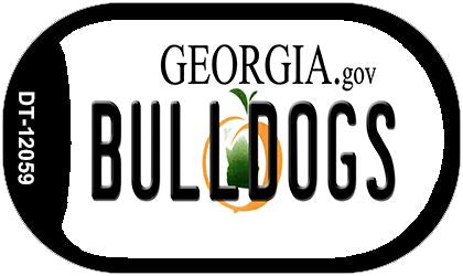 Georgia Bulldogs Novelty Metal Dog Tag Necklace DT-12059