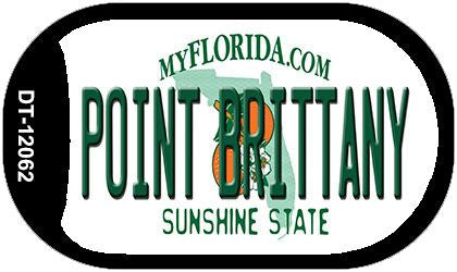 Florida Point Brittany Novelty Metal Dog Tag Necklace DT-12062