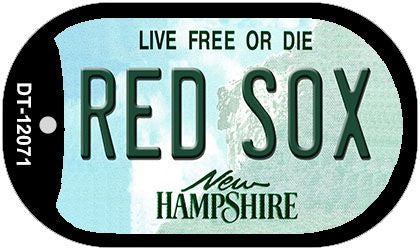 Red Sox New Hampshire State Novelty Metal Dog Tag Necklace DT-12071