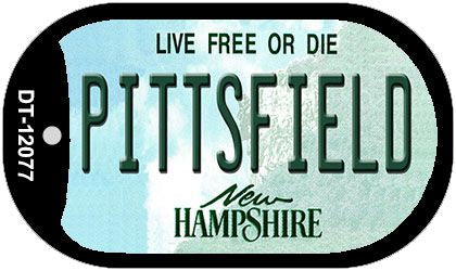 Pittsfield New Hampshire State Novelty Metal Dog Tag Necklace DT-12077