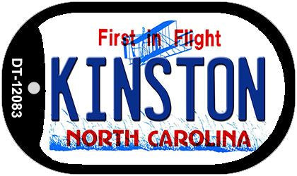 Kinston North Carolina State Novelty Metal Dog Tag Necklace DT-12083