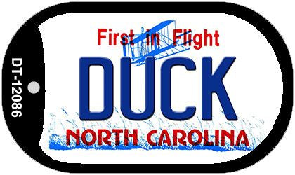 Duck North Carolina State Novelty Metal Dog Tag Necklace DT-12086