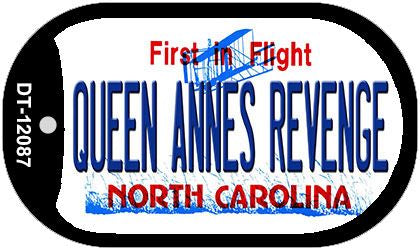 Queen Annes Revenge North Carolina State Novelty Metal Dog Tag Necklace DT-12087