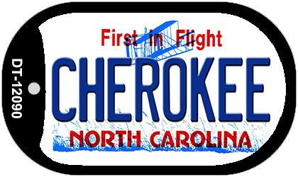 Cherokee North Carolina State Novelty Metal Dog Tag Necklace DT-12090