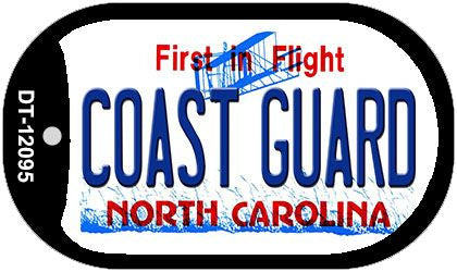 Coast Guard North Carolina State Novelty Metal Dog Tag Necklace DT-12095