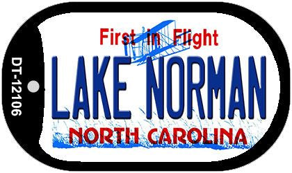 Lake Norman North Carolina State Novelty Metal Dog Tag Necklace DT-12106