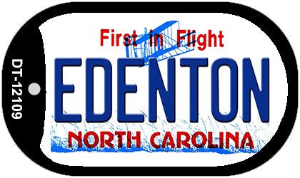 Edenton North Carolina State Novelty Metal Dog Tag Necklace DT-12109