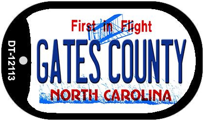 Gates County North Carolina State Novelty Metal Dog Tag Necklace DT-12113