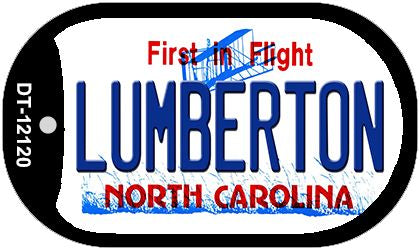 Lumberton North Carolina State Novelty Metal Dog Tag Necklace DT-12120
