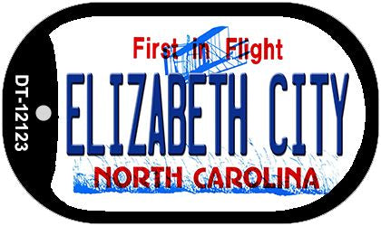 Elizabeth City North Carolina State Novelty Metal Dog Tag Necklace DT-12123