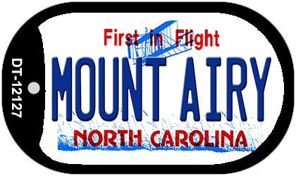 Mount Airy North Carolina State Novelty Metal Dog Tag Necklace DT-12127