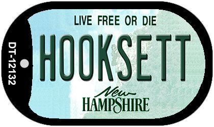 Hooksett New Hampshire Novelty Metal Dog Tag Necklace DT-12132