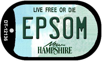 Epsom New Hampshire Novelty Metal Dog Tag Necklace DT-12136