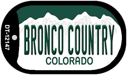 Bronco  Colorado Novelty Metal Dog Tag Necklace DT-12147