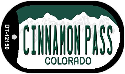 Cinnamon Pass Colorado Novelty Metal Dog Tag Necklace DT-12150