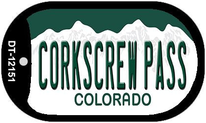 Corkscrew Pass Colorado Novelty Metal Dog Tag Necklace DT-12151