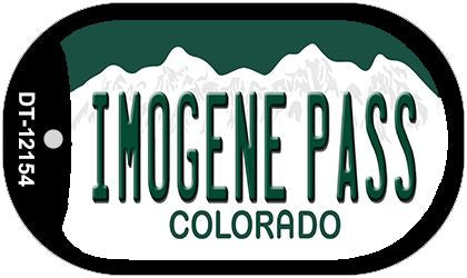 Imogene Pass Colorado Novelty Metal Dog Tag Necklace DT-12154