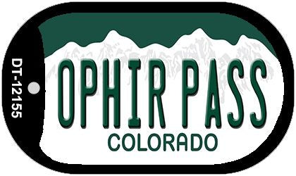 Ophir Pass Colorado Novelty Metal Dog Tag Necklace DT-12155