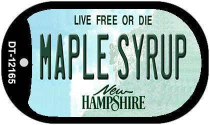 Maple Syrup New Hampshire Novelty Metal Dog Tag Necklace DT-12165