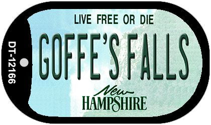 Goffes Falls New Hampshire Novelty Metal Dog Tag Necklace DT-12166