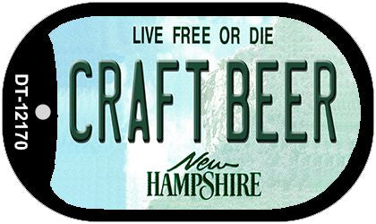 Craft Beer New Hampshire Novelty Metal Dog Tag Necklace DT-12170