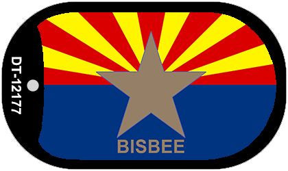 Bisbee Arizona Flag Novelty Metal Dog Tag Necklace DT-12177