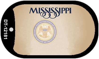 Mississippi Great Seal Blank Novelty Metal Dog Tag Necklace DT-12181