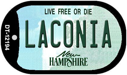 Laconia New Hampshire Novelty Metal Dog Tag Necklace DT-12194