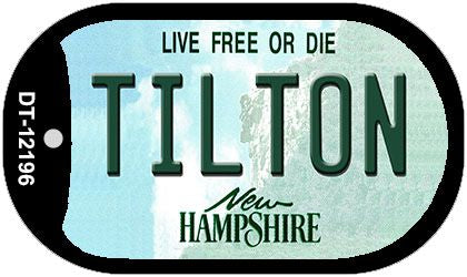 Tilton New Hampshire Novelty Metal Dog Tag Necklace DT-12196