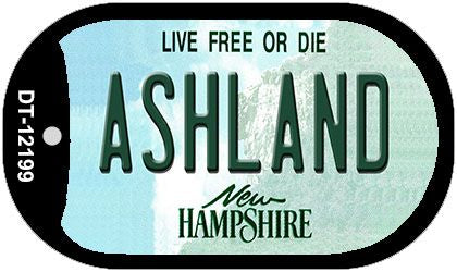 Ashland New Hampshire Novelty Metal Dog Tag Necklace DT-12199