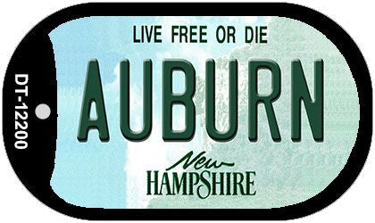 Auburn New Hampshire Novelty Metal Dog Tag Necklace DT-12200