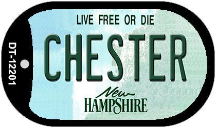 Chester New Hampshire Novelty Metal Dog Tag Necklace DT-12201