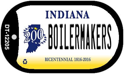 Boilermakers Indiana Novelty Metal Dog Tag Necklace DT-12205