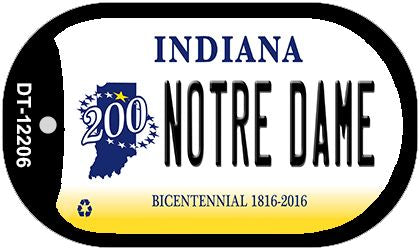 Notre Dame Indiana Novelty Metal Dog Tag Necklace DT-12206