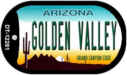 Golden Valley Arizona Novelty Metal Dog Tag Necklace DT-12281
