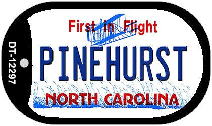 North Carolina Pinehurst Novelty Metal Dog Tag Necklace DT-12297