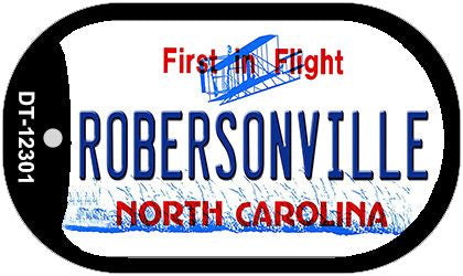 North Carolina Robersonville Novelty Metal Dog Tag Necklace DT-12301