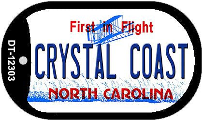 North Carolina Crystal Coast Novelty Metal Dog Tag Necklace DT-12303