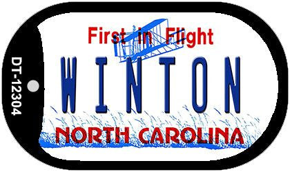 North Carolina Winton Novelty Metal Dog Tag Necklace DT-12304