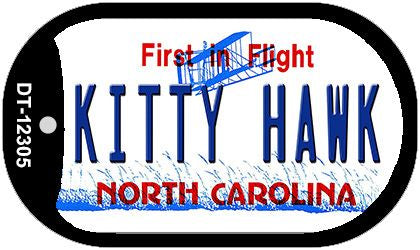 North Carolina Kitty Hawk Novelty Metal Dog Tag Necklace DT-12305
